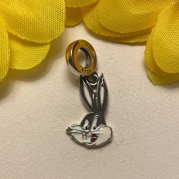 Bracelet Charm for Pandora Looney Tunes Bugs Bunny Sterling Silver - Picture 3 of 7